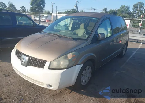 2004 Nissan Quest S/Se/Sl из США, поврежденный, VIN 5N1BV28U94N315719